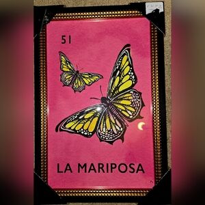 Loteria La Mariposa #51 Wall Art by Sapna Shah